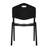 Stapelstuhl ISO aus Kunststoff, Farbe Schwarz, Stahlkonstruktion Schwarz lackiert - Nowy Styl Group - Bild4