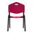 Stapelstuhl ISO aus Kunststoff, Farbe Rot, Stahlkonstruktion Schwarz lackiert - Nowy Styl Group - Bild3
