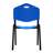 Einfacher Stuhl ISO aus Kunststoff, Farbe blau, Stahlkonstruktion schwarz lackiert - Nowy Styl Group - Bild4
