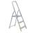 Alu-Stehleiter EUROSTYL, einseitig, Standardasuführung, 3 Stufen - Alve