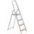 Alu-Stehleiter EUROSTYL, einseitig, Standardasuführung, 4 Stufen - Alve