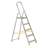 Alu-Stehleiter EUROSTYL, einseitig, Standardasuführung, 5 Stufen - Alve