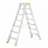 Alu-Stehleiter FORTE, beidseitig, Profi-Ausführung, 2 x 7 Stufen - Alve