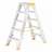 Alu-Stehleiter FORTE, beidseitig, Profi-Ausführung, 2 x 5 Stufen - Alve