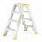 Alu-Stehleiter FORTE, beidseitig, Profi-Ausführung, 2 x 4 Stufen - Alve