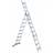 Dreiteilige Alu-Mehrzweckleiter, Standard-Ausführung, 3 x 9 Sprossen - Alve