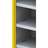 Chemikalienschrank, H x B x T: 1950 x 950 x 500 mm, 4 Wannen-Fachböden, Farbe: Gehäuse Lichtgrau RAL7035/ Türen Gelb RAL1023 - Kovos Verneřice - Bild5