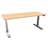 Bürotisch 1800x800 mm, elektrisch höhenverstellbar 580-1230 mm, Tischdesk Ahorn / Gestell grau