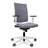 Moderner Bürostuhl NAVIGO, Stoffbezug ERA, Farbe Lichtgrau, Rahmenkonstruktion weiß - Nowy Styl Group