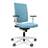 Moderner Bürostuhl NAVIGO, Stoffbezug ERA, Farbe Lichtblau, Rahmenkonstruktion weiß - Nowy Styl Group