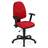 Bürodrehstuhl WEBST@R mit Armlehnen, Stoffbezug Sempre, Farbe rot, Rahmenkonstruktion schwarz - Nowy Styl Group