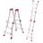Alu-Teleskop-Multifunktionsleiter, Länge max. 2,7 m, 4x3 Stufen - Bild6