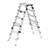 Die Alu-Teleskop-Doppelstufenleiter, Plattformhöhe max. 1,43 m