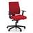 Bürodrehstuhl INTRATA, Stoffbezug Sempre, Rot, Rahmenkonstruktion schwarz - Nowy Styl Group