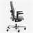 Ergonomischer Bürostuhl XILIUM X-MOVE mit 4D Armlehnen, ergonomisch, Stoffbezug ERA, Farbe Schwarz, Fußkreuz aus poliertem Aluminium - Nowy Styl Group - Bild3