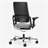 Ergonomischer Bürostuhl XILIUM X-MOVE mit 4D Armlehnen, ergonomisch, Stoffbezug ERA, Farbe Schwarz, Fußkreuz aus poliertem Aluminium - Nowy Styl Group - Bild4