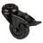 Přístrojové kolečko, otočné s brzdou, běhoun černý, vidlice černá, pr. 50 mm, s hřbetním otvorem, nosnost 50 kg