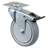 Apparate-Lenkrolle mit Feststeller, Durchm. 100 mm, mit Montage-Platte, Traglast 70 kg