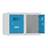 Aufbauteil mit 2 Aufbewahrungsboxen, Breite 600 mm, Türfarbe Lichtblau RAL5012 - Malow