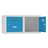 Aufbauteil mit 2 Aufbewahrungsboxen, Breite 800 mm, Türfarbe Lichtblau RAL5012 - Malow