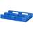 Hygienische Kunststoffpalette 1200 x 800 mm, Volldeck, 3 geschlossene Kufen, Farbe blau - Bild2
