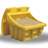 Streugutbehälter, Volumen 300 l, Gelb - Bild8