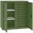 Werkstattschrank mit vertikaler Trennwand, 2 Fachböden, 10 Schubladen, HxBxT: 1040x1000x500 mm, Farbe grün RAL6011 - Malow