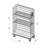 Cărucior cu pereți înalți tip grilaj și polițe rabatabile, lxLxH: 1060x540x1720 mm - imagine4