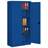 Dulap metalic cu polițe și uși batante birou arhiva atelier HxLxl 1990 x 1000 x 435 mm, albastru RAL5010 - Malow