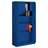 Kovová skříň se zajížděcími dveřmi a vnitřní schránkou, v x š x h: 1990 x 1000 x 435 mm, barva: korpusu modrá RAL5010 / dveří modrá RAL5010 - Malow