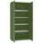 Dulap de atelier cu 4 polițe galvanizate (capacitatea 100 kg), HxLxl: 1990x1000x500 mm, verde RAL6011 - Malow