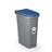 Koš plastový ECO SYSTEM na tříděný odpad, objem 25 l, víko modré