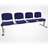 Sitzbank ISO 4 Sitze, Länge 2345 mm, Sitz gepolstert, Farbe blau, Gestell Aluminium-Farbe - Nowy Styl Group