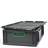 Ladă din plastic CYCLE cu capac cu prindere rapidă, 600x400x170 mm, antracit-verde - imagine6