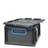 Euro přepravka CYCLE s nasazovacím víkem, 400x300x170 mm, barva antracit-modrá - obrázek5