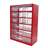 Schubladenmagazin 306 x 155 x 417 mm, Farbe rot, 9 Schubladen