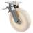Transport-Lenkrolle mit Feststeller, Kunststoffrad, Durchm. 250 mm, Traglast 1500 kg