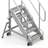 Outdoor-Plattformleiter aus Aluminium, 5 Alu-Stufen, seitlich verschiebbar - Alve - Bild2