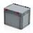 Eurobehälter mit Deckel, grau, 400 x 300 x 335 mm