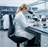 Pracovná stolička pre laboratóriá a dielne TEXON LABORATORY, s oporou pre nohy a kolieskami STOP & GO - BIMOS - obrázok9