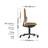 Antistatischer Arbeitsstuhl ESD NEON, Skintec-Bezug, schwarz/orange - BIMOS - Bild6