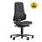 Antistatischer Arbeitsstuhl ESD NEON, Skintec-Bezug, schwarz/grau - BIMOS