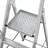 Bezpečnostné skladacie schodíky s plošinou, zábradlím, pojazdné, 5 stupňov - obrázok2