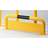 Rammschutz-Bügel mit Unterfahrschutz, für den Außenbereich, Farbe gelb-schwarz, H x B: 600 x 1000 mm