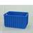 Lagerkasten Stockbox, 800 x 600 x 450 mm, Farbe blau.