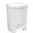Abfalleimer mit Pedal, aus weißem Kunststoff, Inhalt 28 l