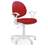 Moderner Bürostuhl SMART mit weissem Gestell mit Armlehnen, Bezugsmaterial Basic - Frabe rot - Nowy Styl Group