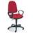 Bürodrehstuhl PEGAZ, ergonomisch, mit Armlehnen, Fußkreuz aus Nylon, Bezugsmaterial Basic - rot - Nowy Styl Group