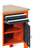 Werkstatt-Tisch TECHNO Light, Breite 1245 mm, 4 Schubladen, 2 Schränke, Farbe orange RAL2004/anthrazit RAL7016. - Malow - Bild5