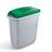 Abfallbehälter DURABIN, Volumen 60 l, Behälter grau, Deckelfarbe grün